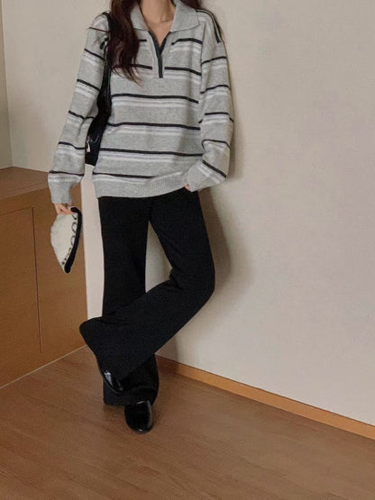 // 超韓小V翻領拼間NT