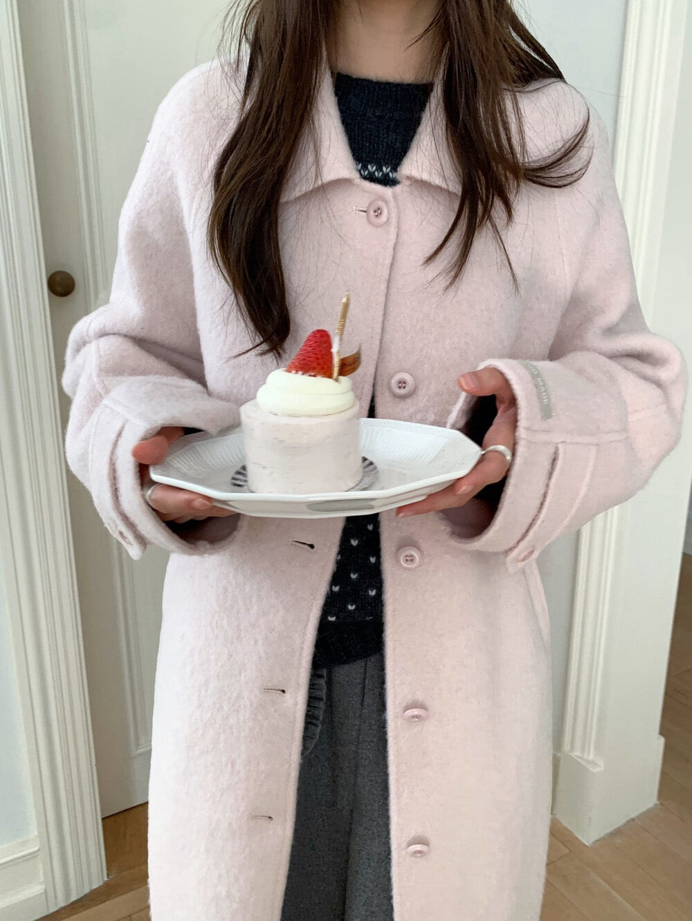 // 極高質20%alpaca+80%fine wool手工羊駝絨外套