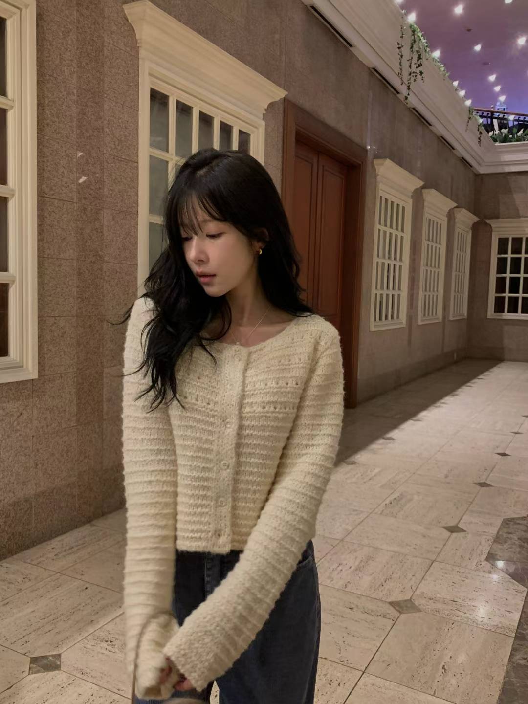 // 超美織紋短款羊毛CD