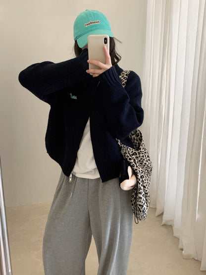 // 可愛動物刺繡上下拉鍊CD