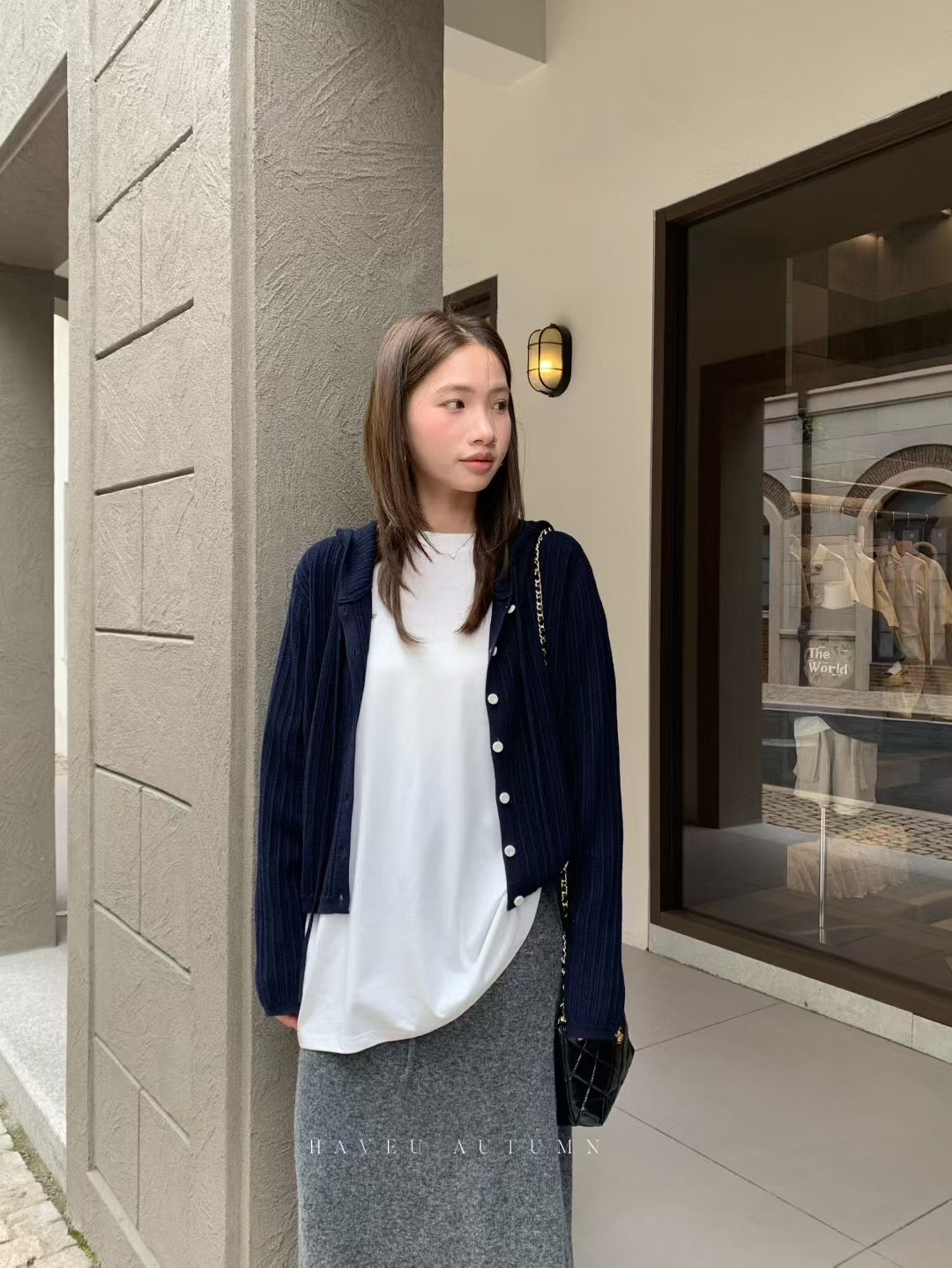 // 直坑紋開胸連帽CD