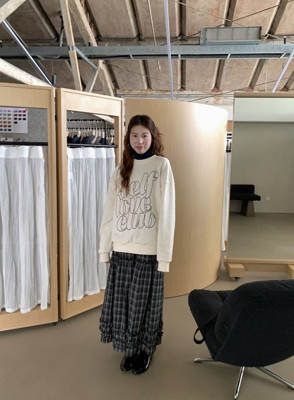 // 超大字母寬鬆版型衛衣