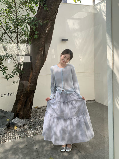 // 檔口best簡約鎖邊圓領CD