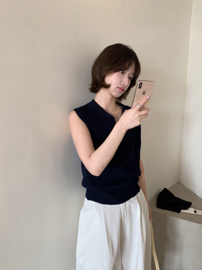 🐩 30%羊毛小V翻領針織背心