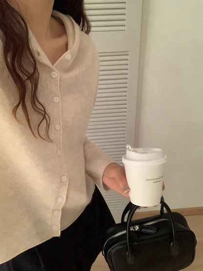 // 100%wool一體無縫連帽開胸NT