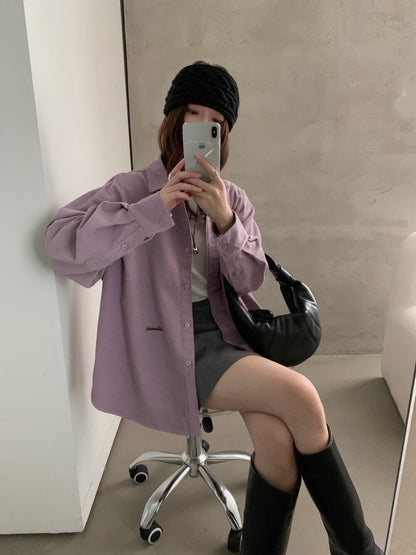 // 高質刺繡字燈芯絨SH