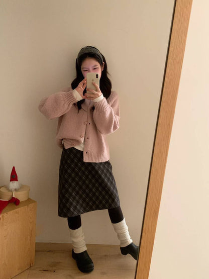 // 溫柔色10%軟糯插肩圓領CD