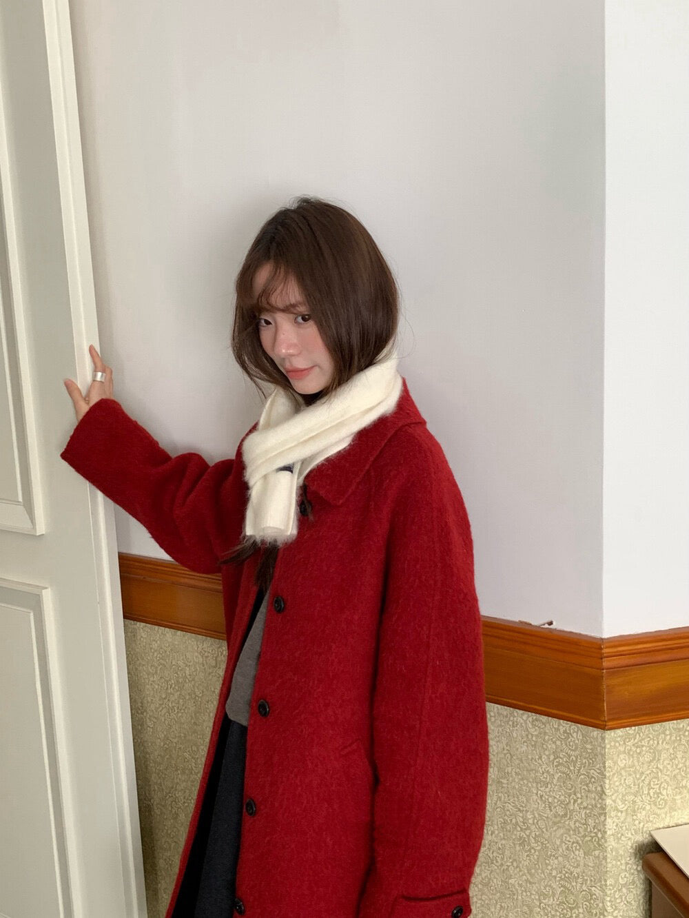 // 極高質20%alpaca+80%fine wool手工羊駝絨外套