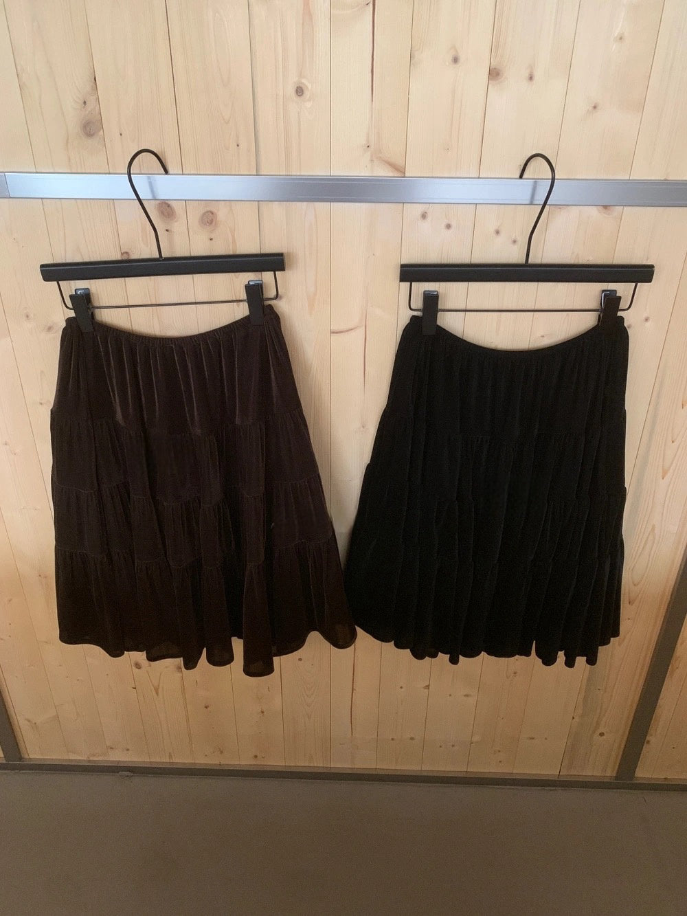 S28 / 法式絲絨五分層層蛋糕裙