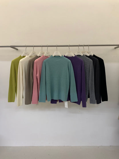 // 100%羊毛軟糯親膚半領坑紋NT