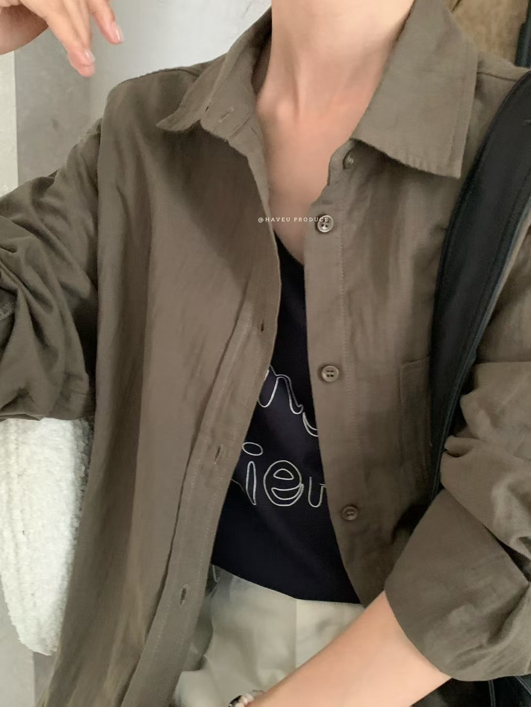 // 寬鬆cutting純棉靚料SH