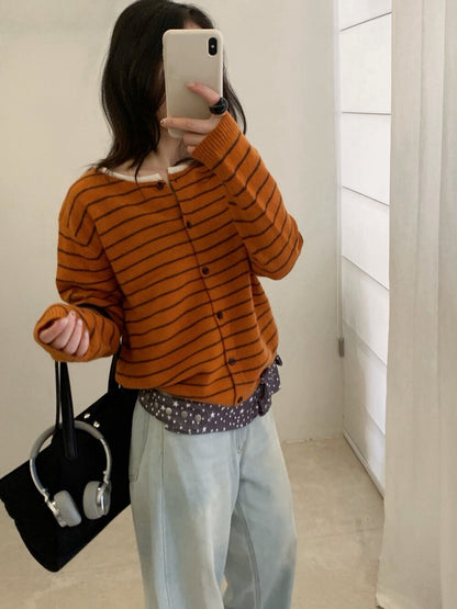 // 100%wool復古撞色包邊間條CD