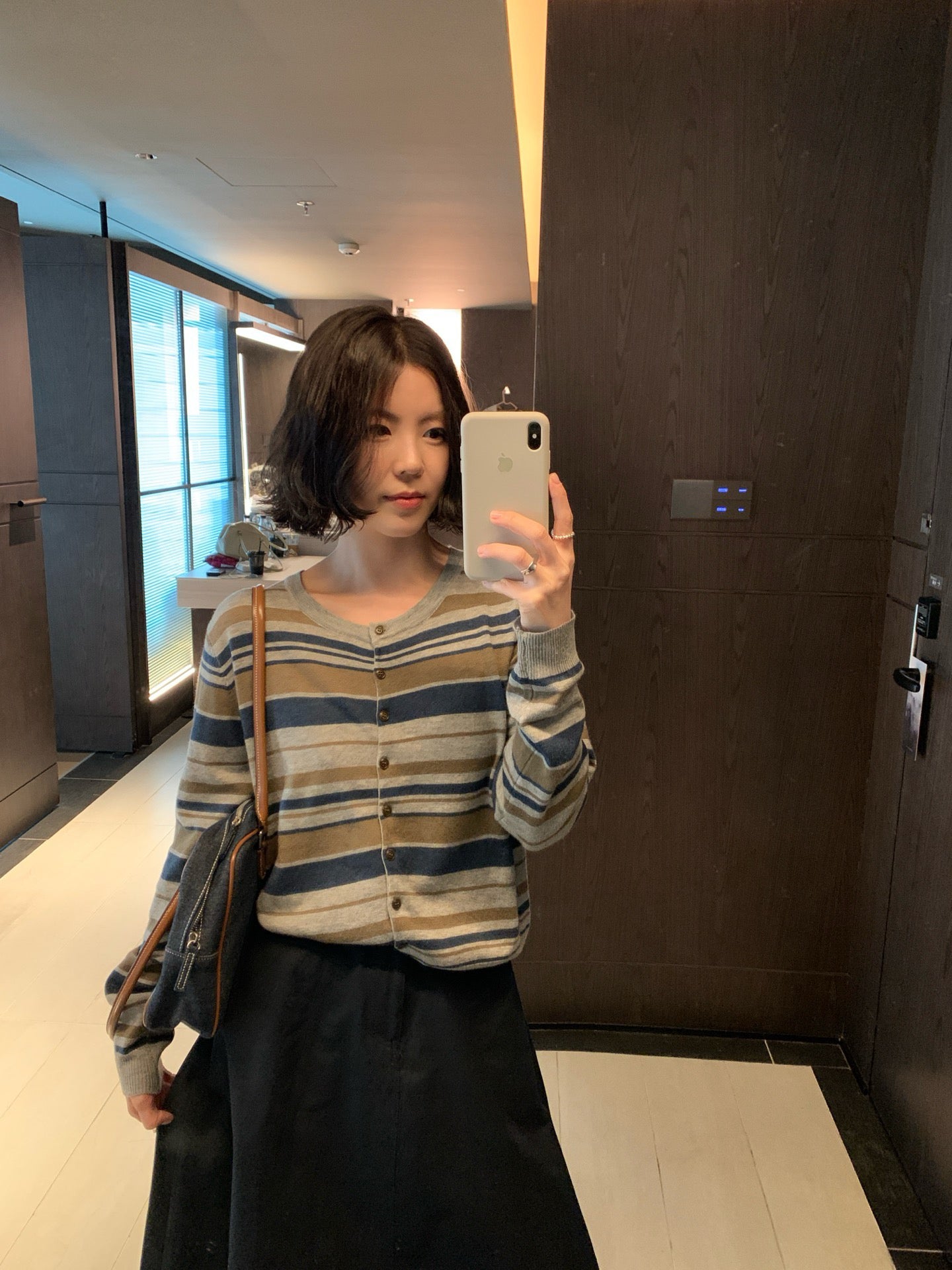 // 復古撞色間條9%羊毛CD