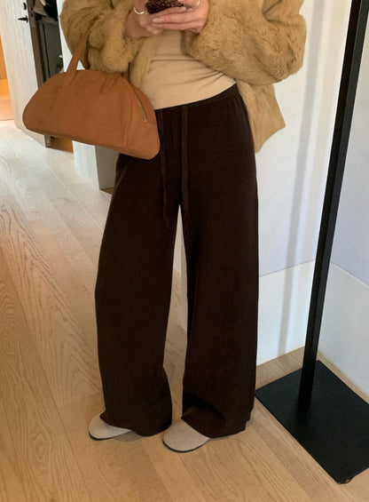 // 萬能百搭顯瘦針織休閒褲