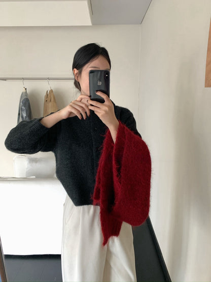 // 30%羊毛軟糯排扣連帽外套