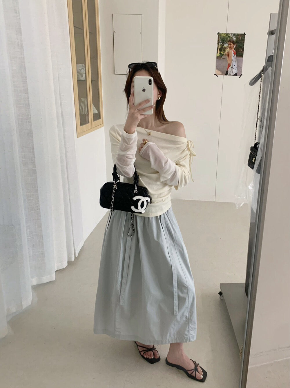 // 梨型身材必入壓褶SK