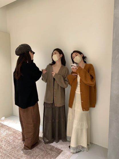 // 慵懶感中長大毛衣外套