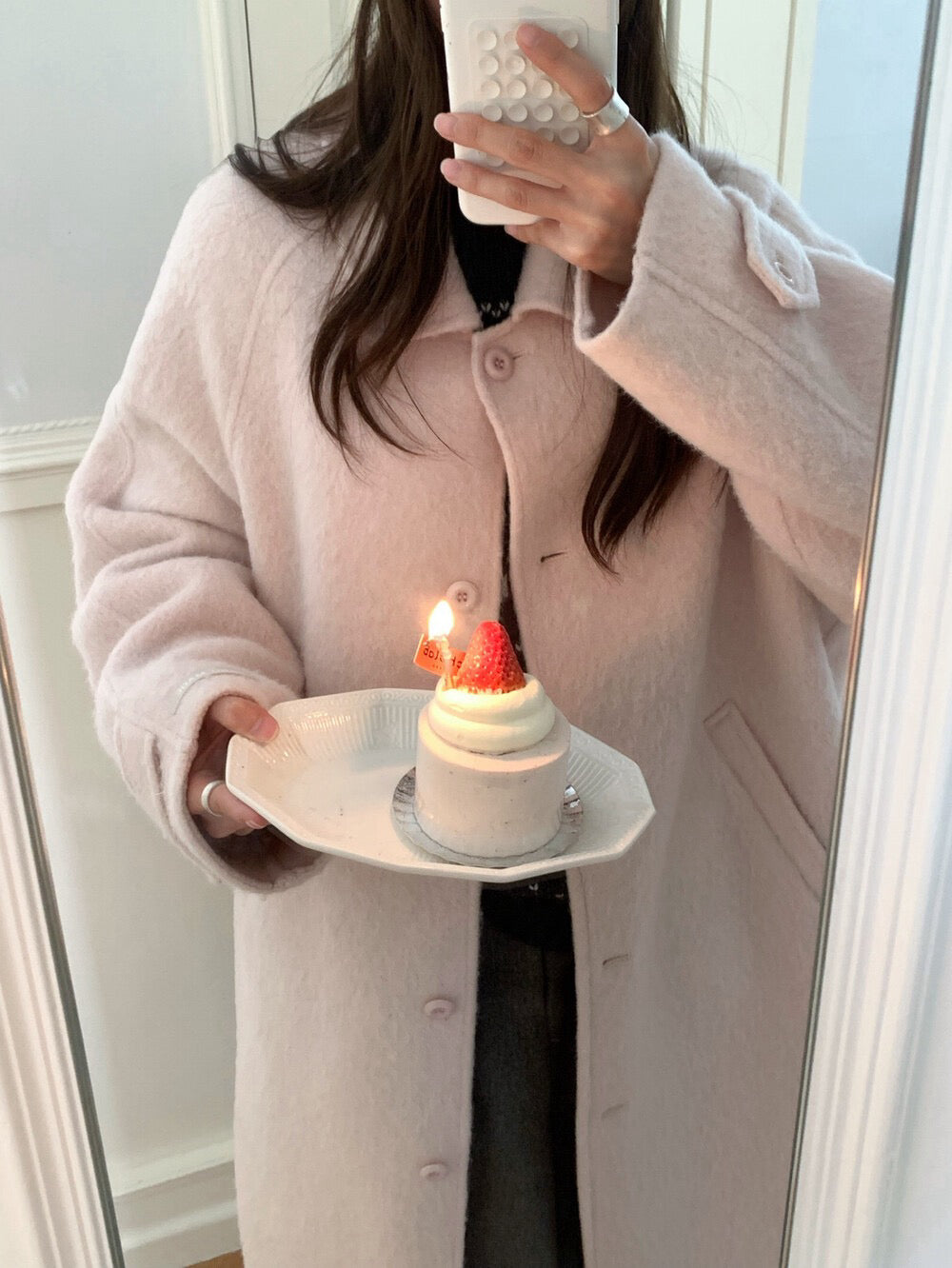 // 極高質20%alpaca+80%fine wool手工羊駝絨外套