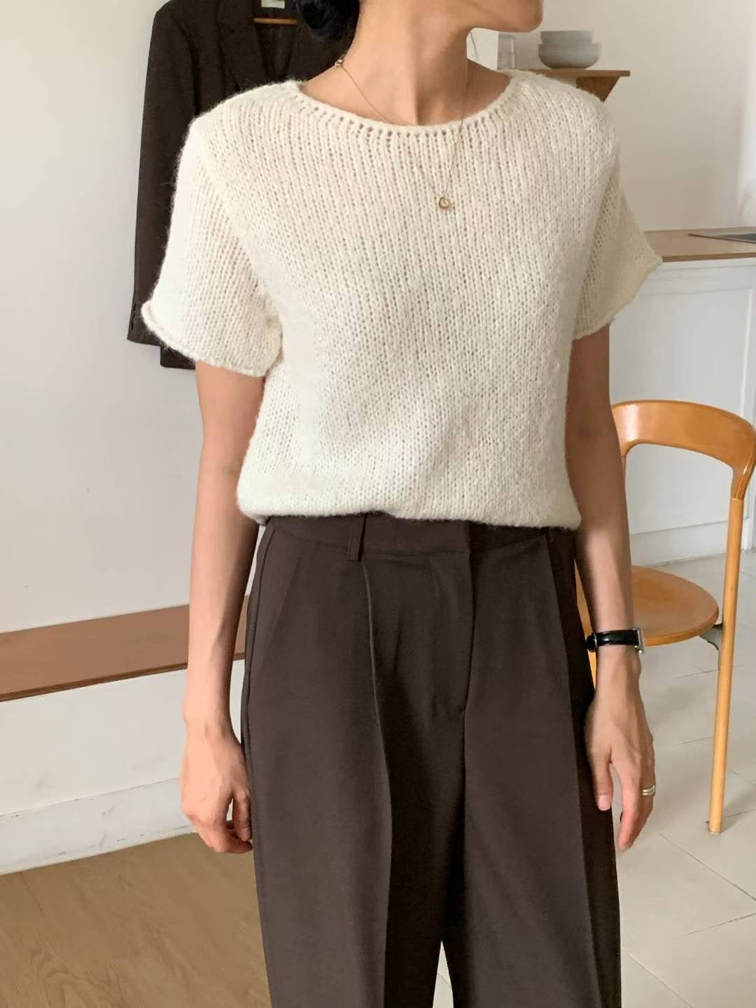 // alpaca手工織感短袖NT