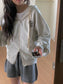 // 刺繡solve hoodie zip-up
