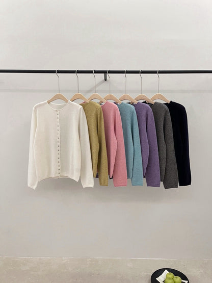 // 40%wool卷卷邊7色排扣CD