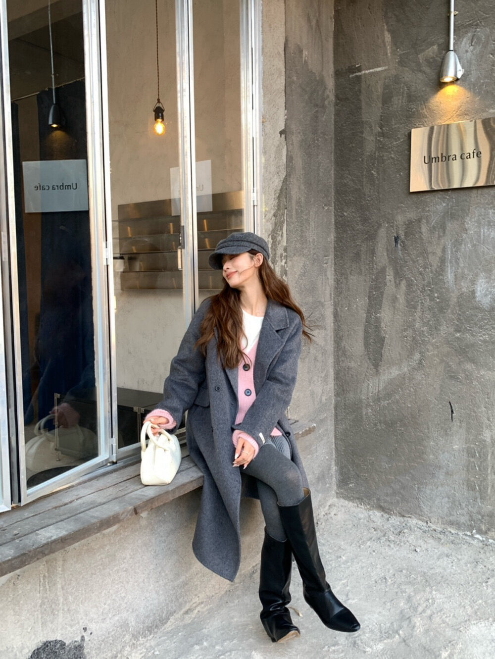 // 10%駱駝絨+90%羊毛超高質法式雙排扣手工外套