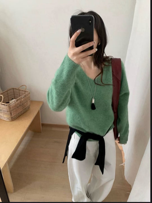 // ￼不易掉毛不易起球山羊絨毛衣