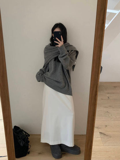 // 超百搭必入直筒中長裙