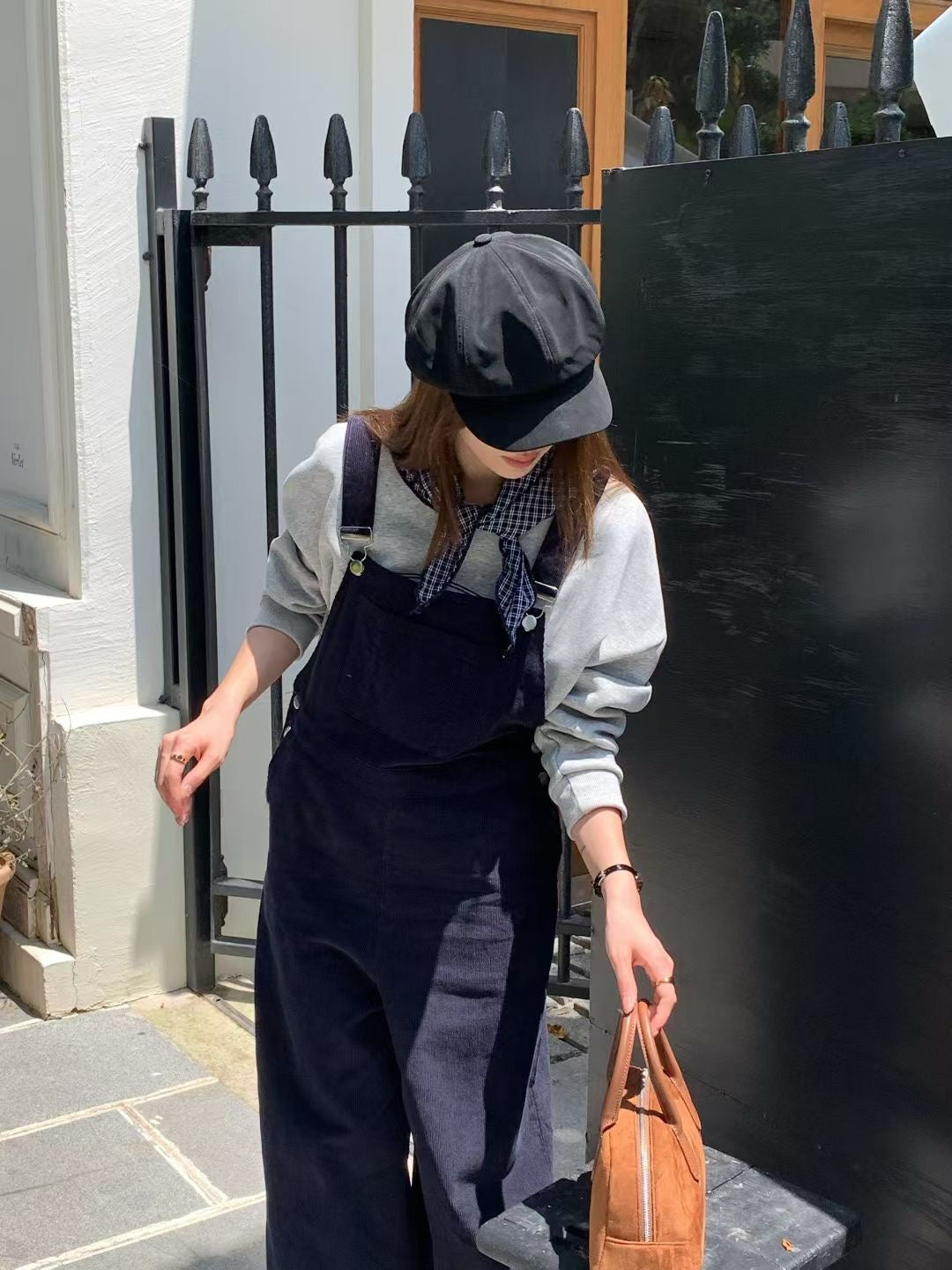 (部分現貨) // 調皮帥氣連身全長工人褲