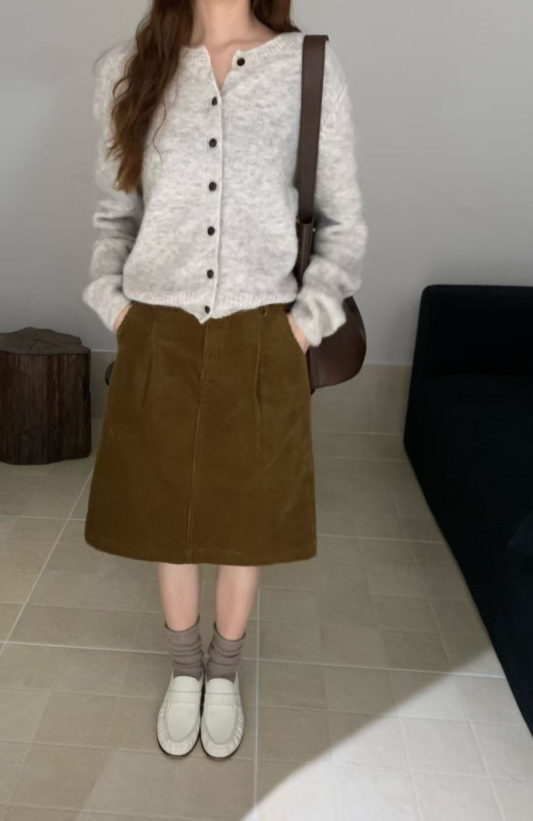 // wool+mohair螺紋領口CD