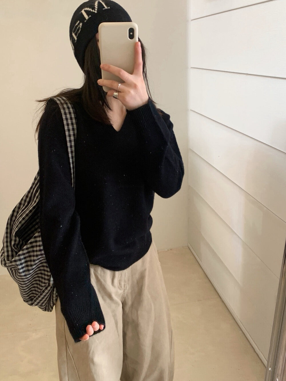 // 98%綿羊毛混點無縫一體連帽NT