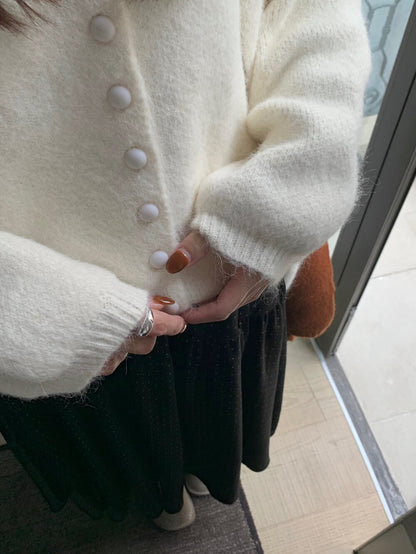 // 6%綿羊毛慵懶圓包扣CD(連單肩袋)