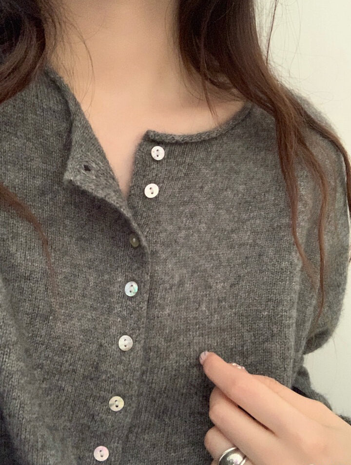 // 40%wool卷卷邊7色排扣CD