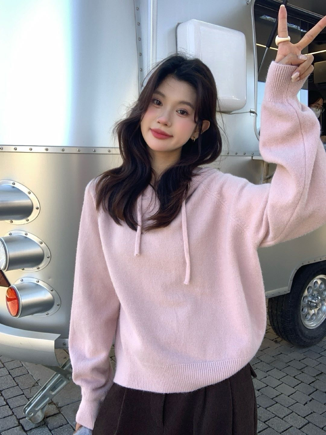 // 超軟糯北極絨連帽毛衣