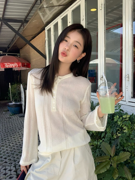 🏹 亨利領lyocell拼織紋鈕扣NT