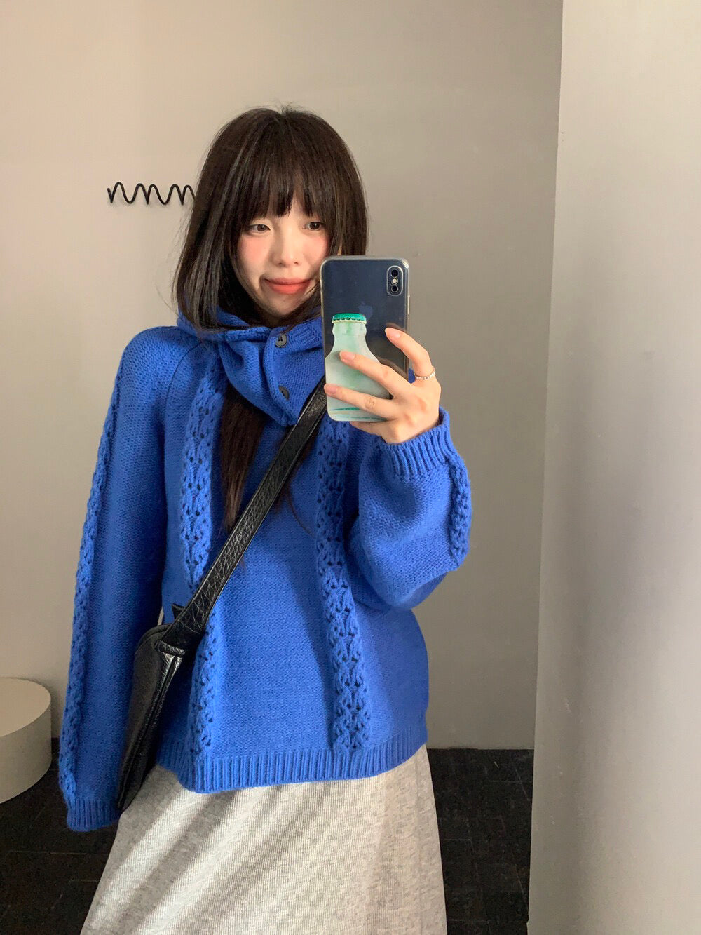 // 連可拆帽子特別織紋NT