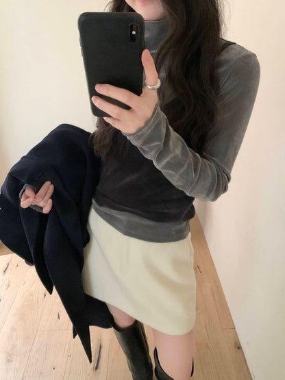 // 高級感絲絨疊穿小吊帶