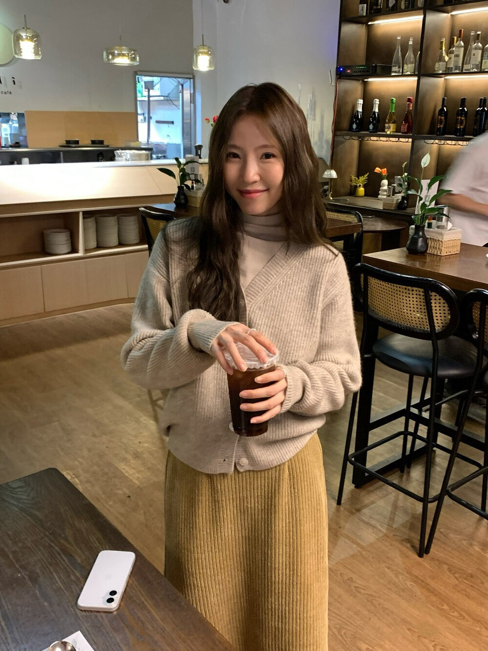 // 超soft V領8色直紋CD