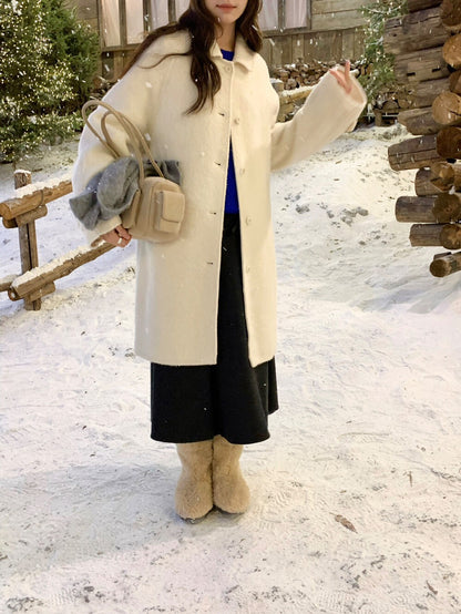 // 極高質20%alpaca+80%fine wool手工羊駝絨外套