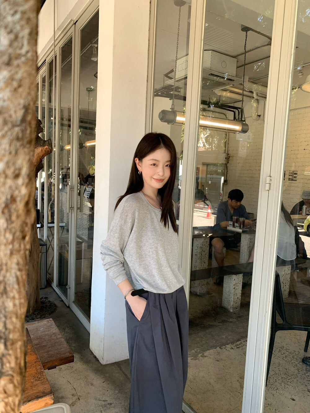 🐑 5%羊毛混紋慵懶感長袖針織