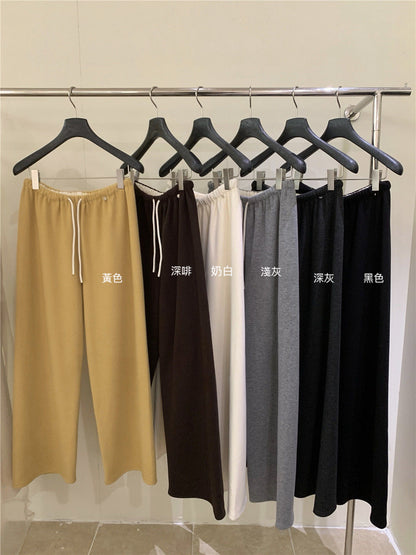 // 大彈性親膚加絨休閒褲