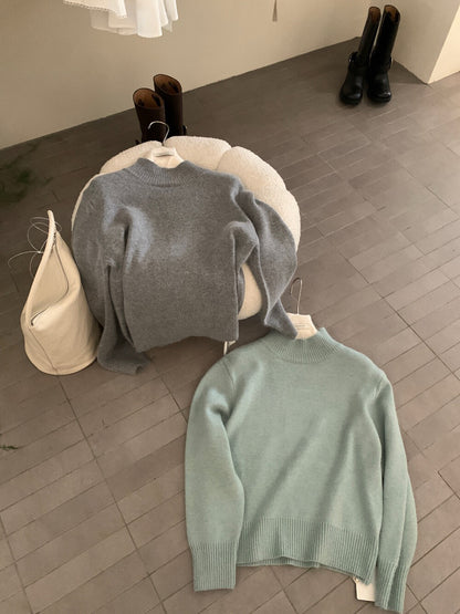 // 10%angora半領16色套頭NT