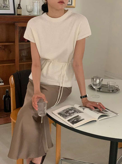 // premium fine wool連腰繩半領NT