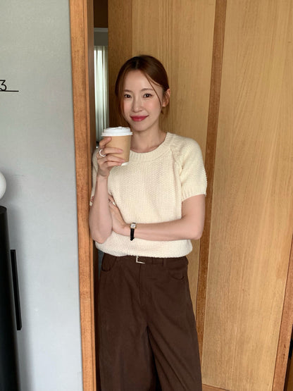 (部分現貨) // 簡約插肩圓領短袖NT