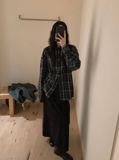 // 超百搭必入直筒中長裙