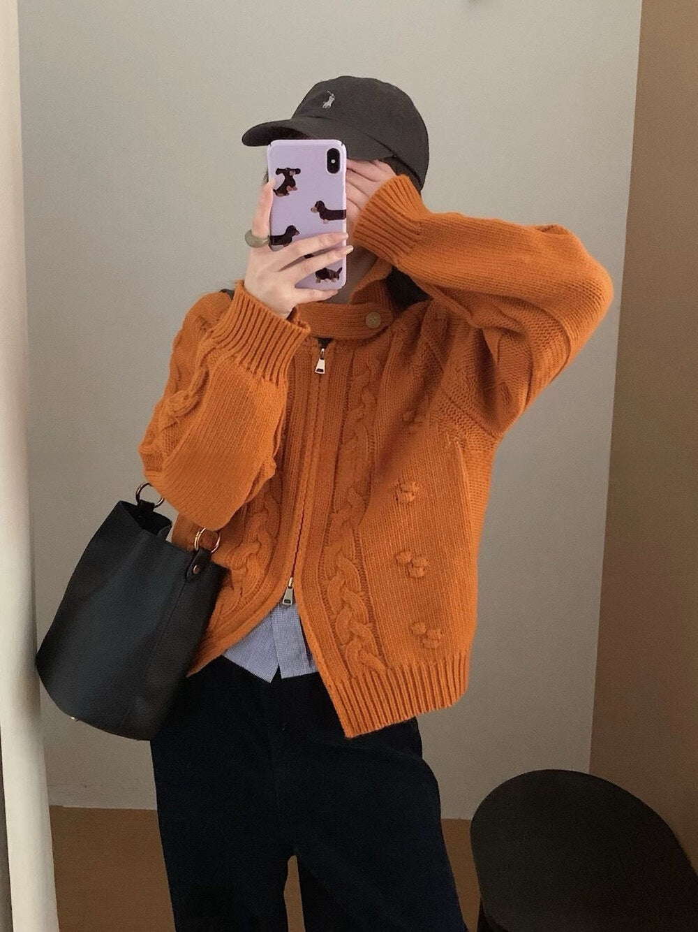 // 可立領麻花上下拉鍊CD