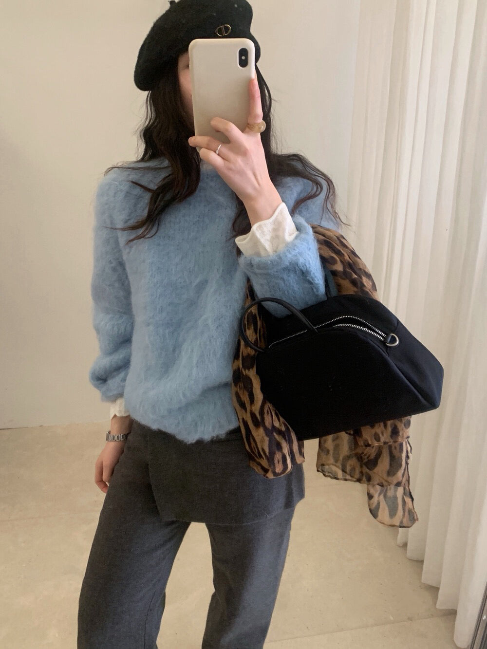 // 溫柔拉毛軟糯感毛衣