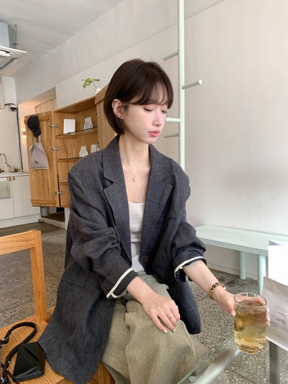 J18 / 極高質正裝版型西裝外套(100%麻質)