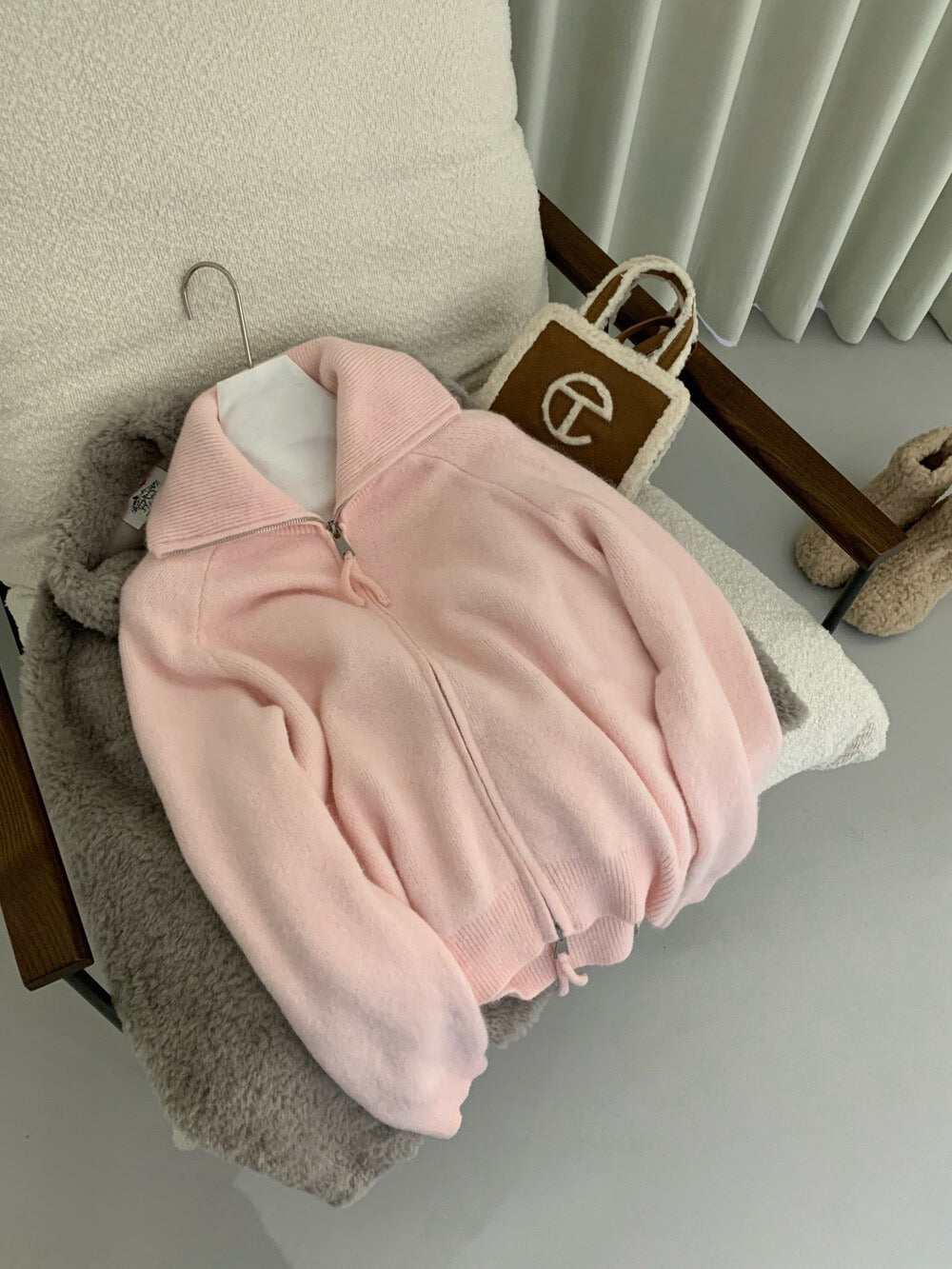 // 10%兔毛連糯拉鍊CD