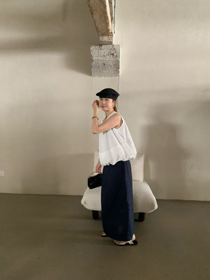 // 造型感雲朵泡泡腳背心